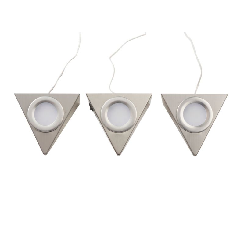 Lampa podszafkowa LED Colours Esmo 3 x 2,5 W srebrny