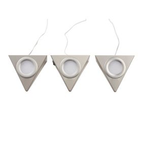 Lampa podszafkowa LED Colours Esmo 3 x 2,5 W srebrny
