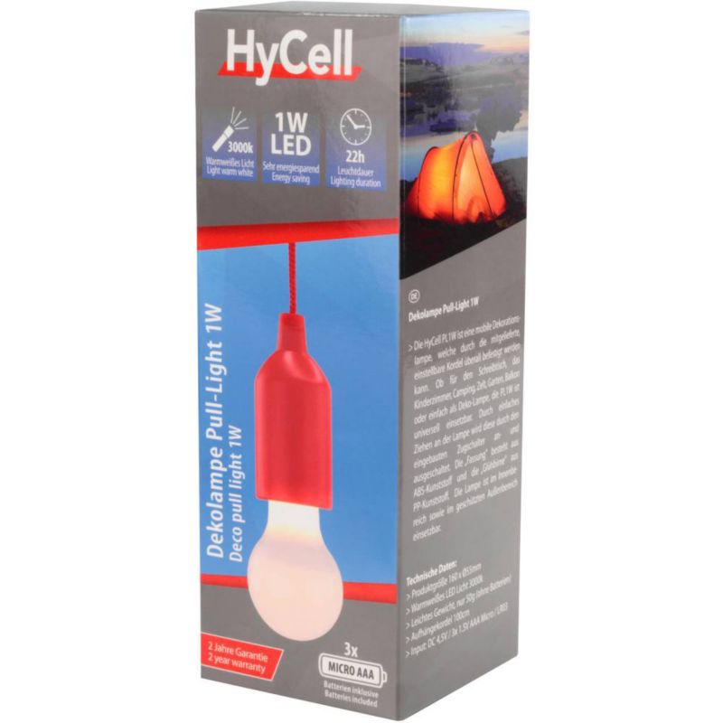 Lampa Pull-Light HyCell czerwona - 1 szt.