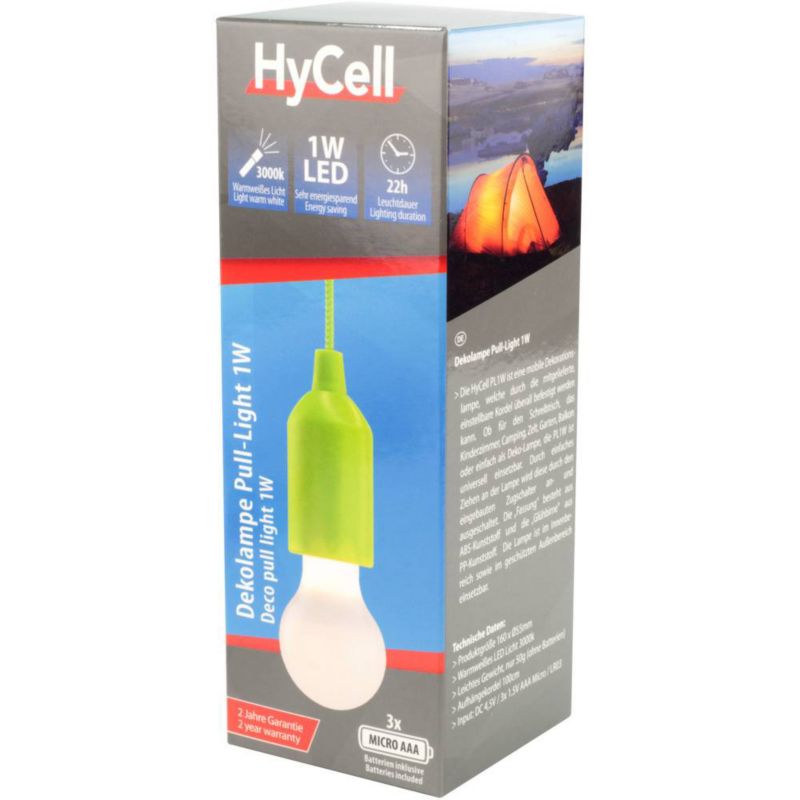 Lampa Pull-Light HyCell zielona - 1 szt.