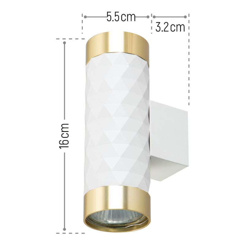 Lampa punktowa, DPM, 1 x GU10, biała, 1szt