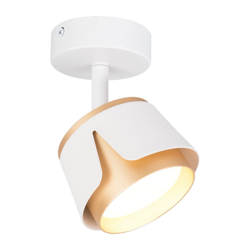 Lampa punktowa, DPM, 1 x GX53, biało-złota, 1szt