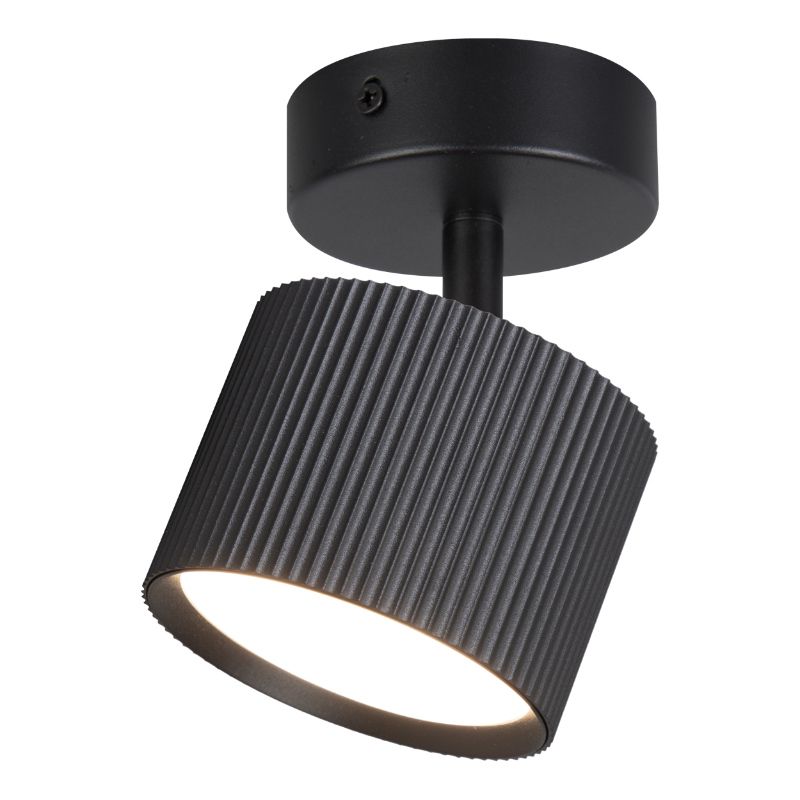 Lampa punktowa, DPM, 1 x GX53, czarna, 1szt