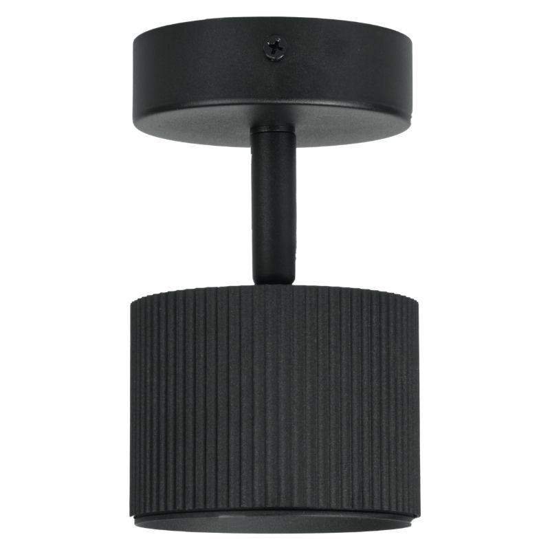 Lampa punktowa, DPM, 1 x GX53, czarna, 1szt