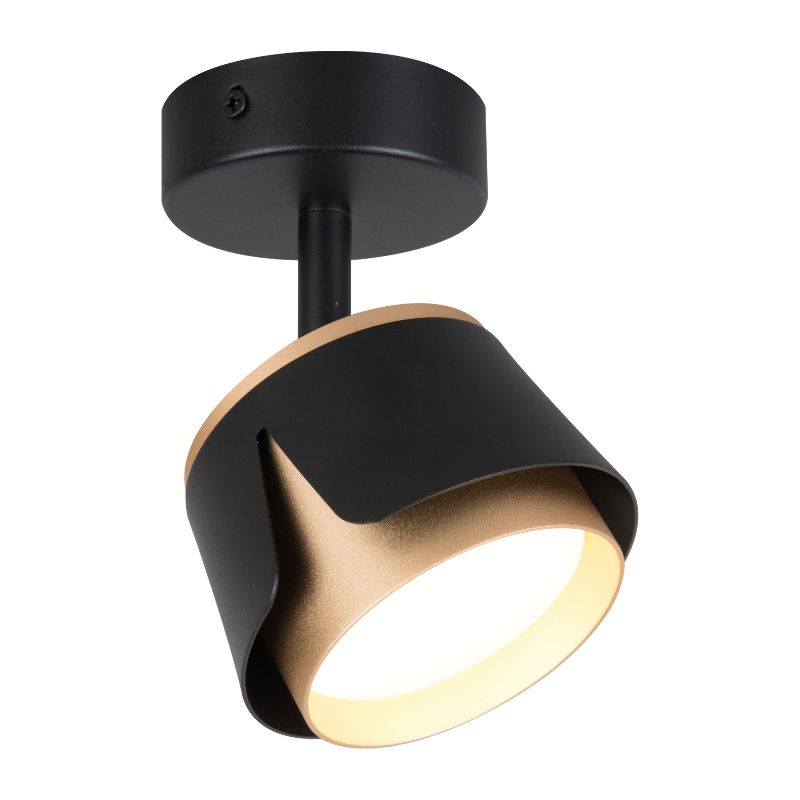 Lampa punktowa, DPM, 1 x GX53, czarno-złota, 1szt