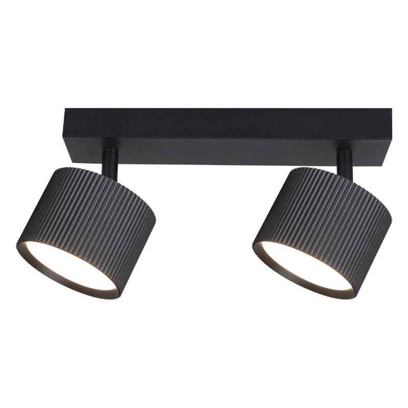 Lampa punktowa, DPM, 2 x GX53, czarna, 1szt