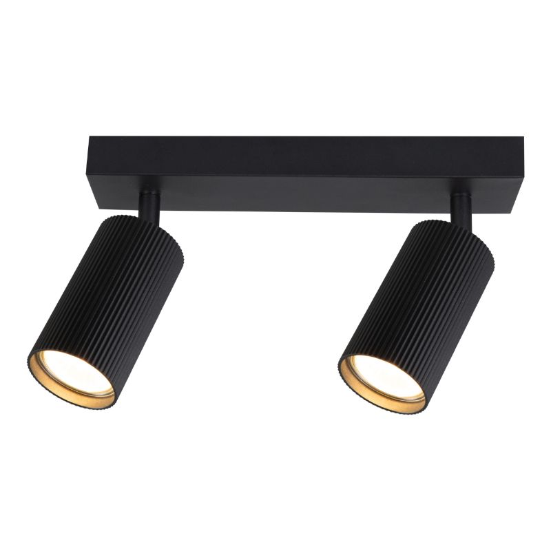 Lampa punktowa, DPM, 2xGU10, czarna, 1szt