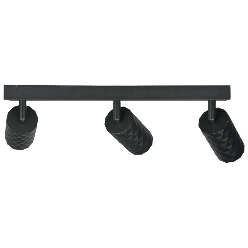 Lampa punktowa, DPM, 3 x GU10, czarna, 1szt