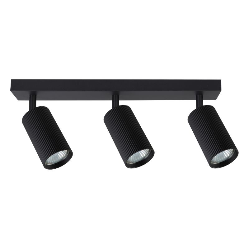 Lampa punktowa, DPM, 3xGU10, czarna, 1 szt.