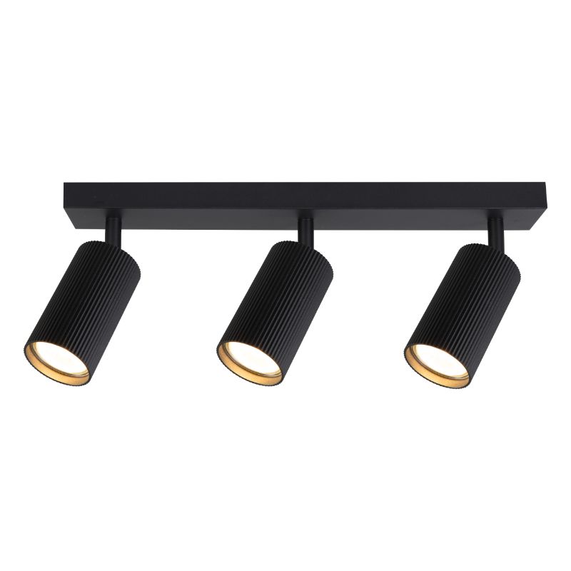 Lampa punktowa, DPM, 3xGU10, czarna, 1 szt.