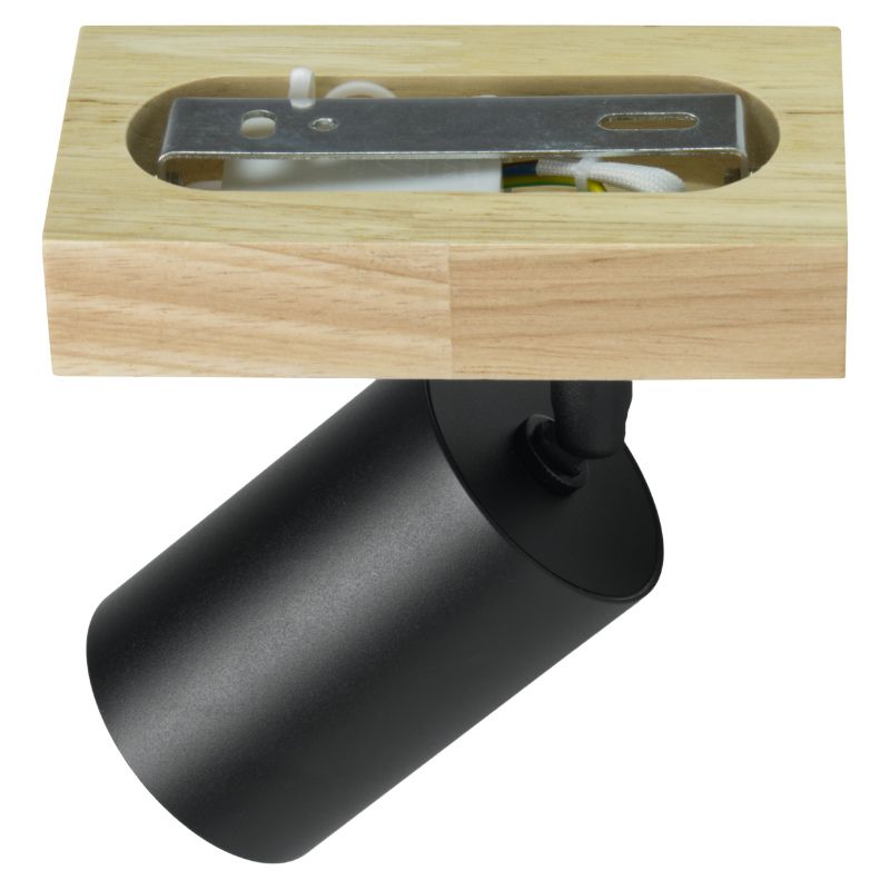 Lampa punktowa spot, DPM, 1 x GU10, czarna, 1szt