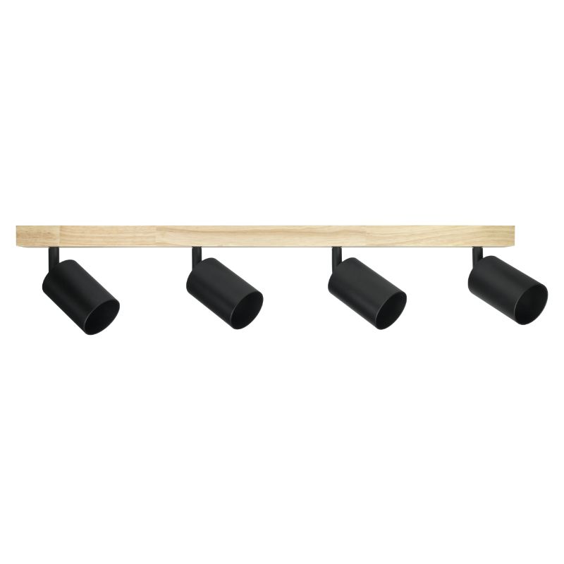 Lampa punktowa spot, DPM, 4 x GU10, czarna, 1szt