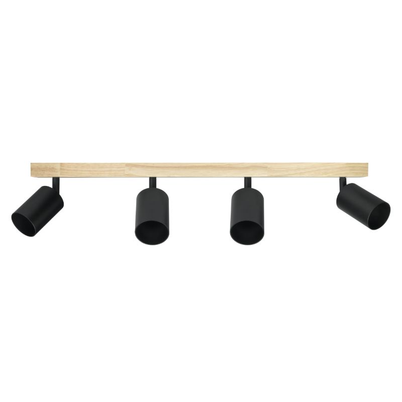Lampa punktowa spot, DPM, 4 x GU10, czarna, 1szt