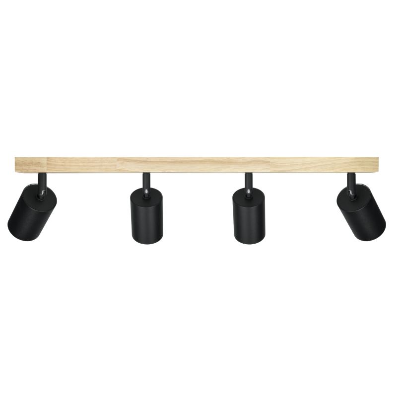 Lampa punktowa spot, DPM, 4 x GU10, czarna, 1szt