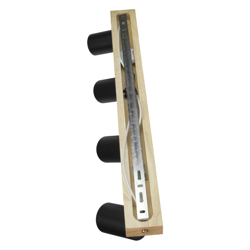 Lampa punktowa spot, DPM, 4 x GU10, czarna, 1szt