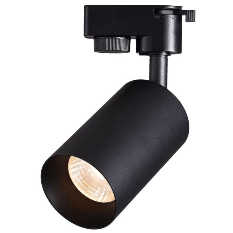 Lampa reflektor na szynoprzewód Edo Malga T Black GU10 czarny, system szynowy EDO777406  1 szt.