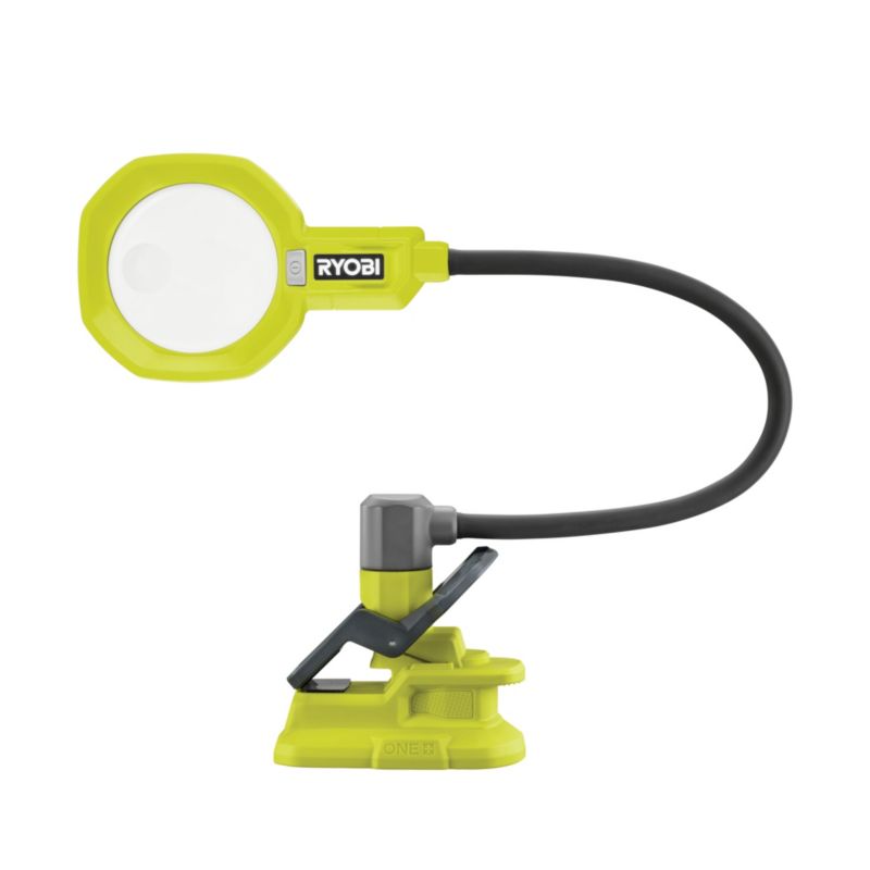 Lampa robocza zaciskowa z lupą Ryobi RML18-0 One+ 18V 500 lm akumulatorowa
