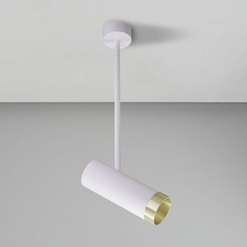 Lampa Sanico Goldlux PORTO 1xGU10 sufitowa biała/złota IP20 - 1 szt.