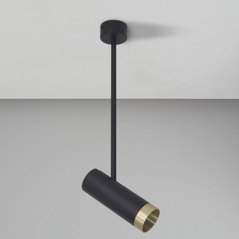 Lampa Sanico Goldlux PORTO 1xGU10 sufitowa czarna/złota IP20 - 1 szt.