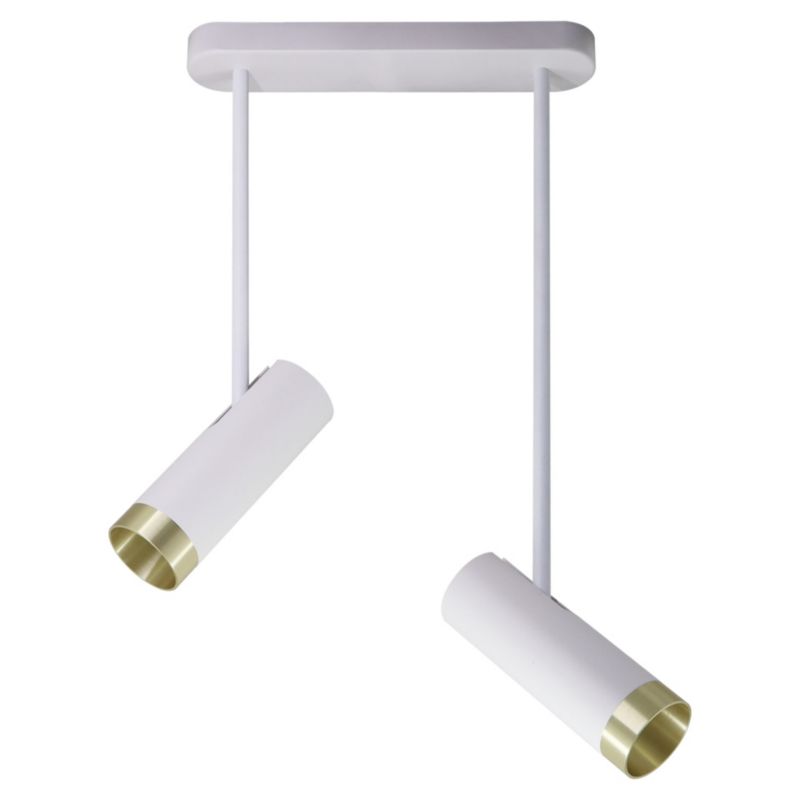 Lampa Sanico Goldlux PORTO 2xGU10 sufitowa biała/złota IP20 - 1 szt.