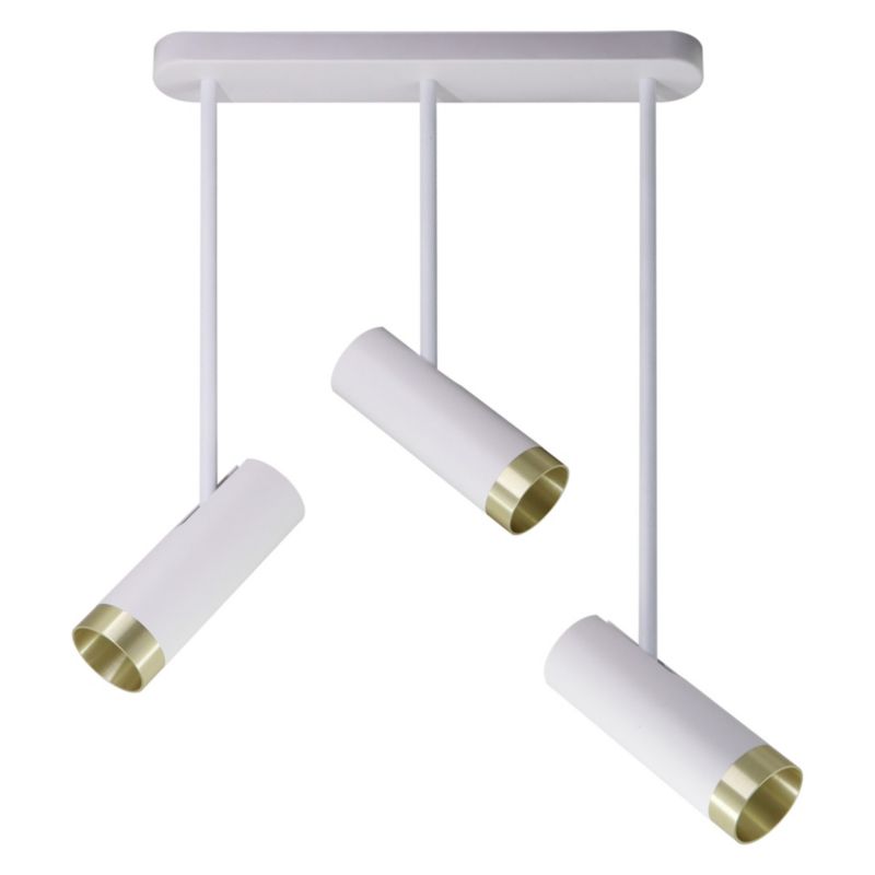 Lampa Sanico Goldlux PORTO 3xGU10 sufitowa biała/złota IP20 - 1 szt.