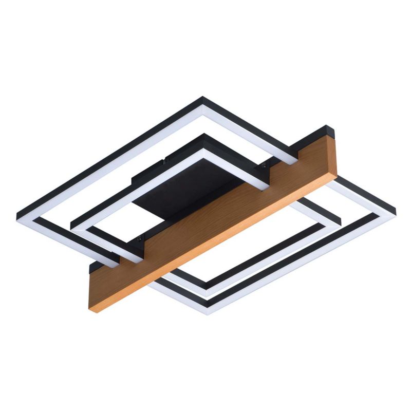 Lampa Sanico Goldlux sufitowa LARYSA 2 LED 23W czarna 4000K IP20 - 1 szt.