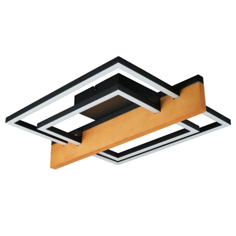 Lampa Sanico Goldlux sufitowa LARYSA 2 LED 23W czarna 4000K IP20 - 1 szt.