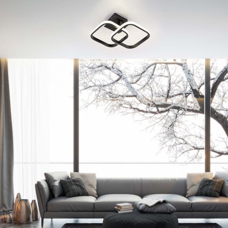 Lampa Sanico Goldlux sufitowa ROBERT LED 25W czarna 4000K IP20 - 1 szt.