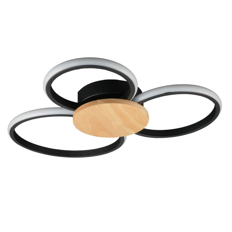 Lampa Sanico Goldlux sufitowa SABINA 3 LED 38W czarna 4000K IP20 - 1 szt.