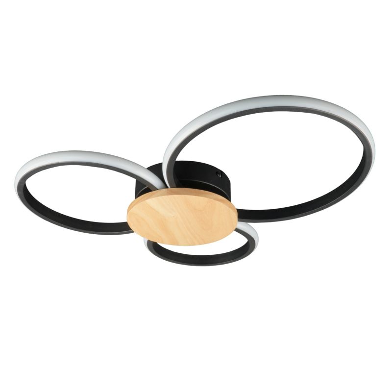 Lampa Sanico Goldlux sufitowa SABINA 3 LED 38W czarna 4000K IP20 - 1 szt.