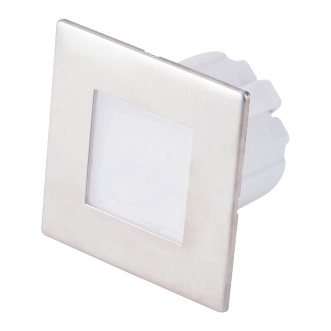 Lampa schodowa LED DPM 1,2 W 4000 K IP20 kwadratowa stal nierdzewna