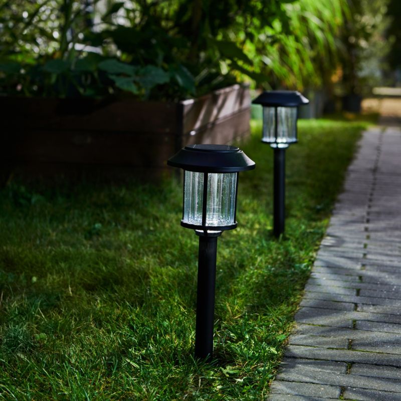 Lampa solarna Bublik wbijana czarna