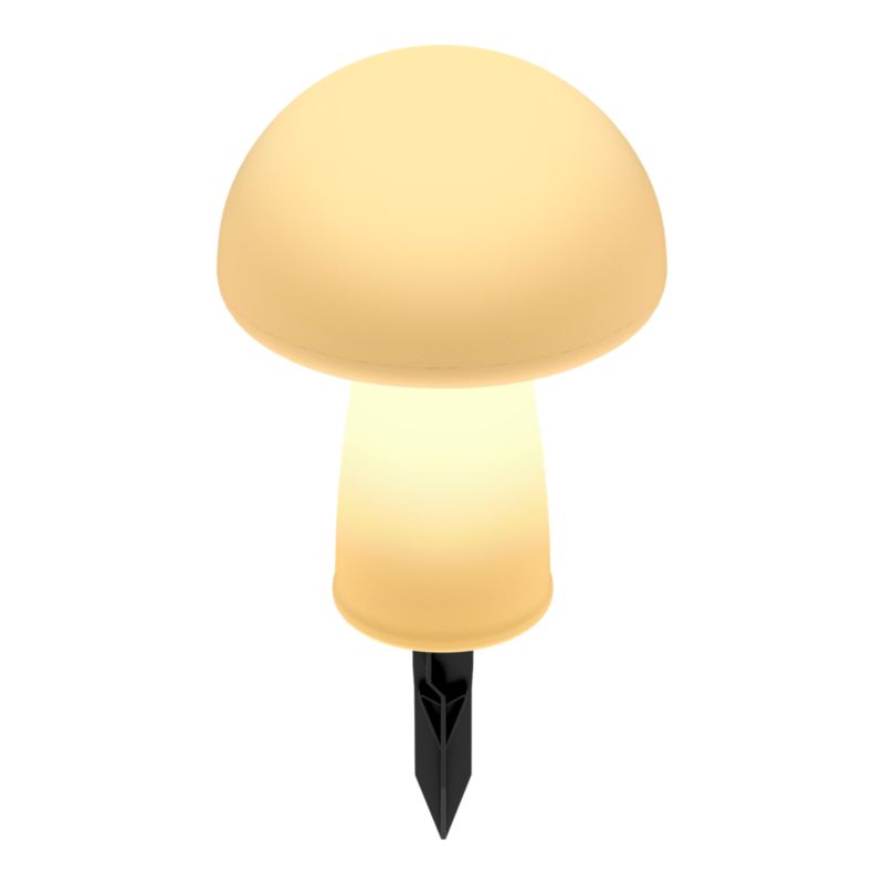 Lampa solarna Mushroom RGB IP44 biała
