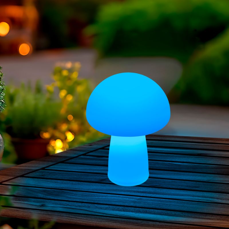 Lampa solarna Mushroom RGB IP44 biała
