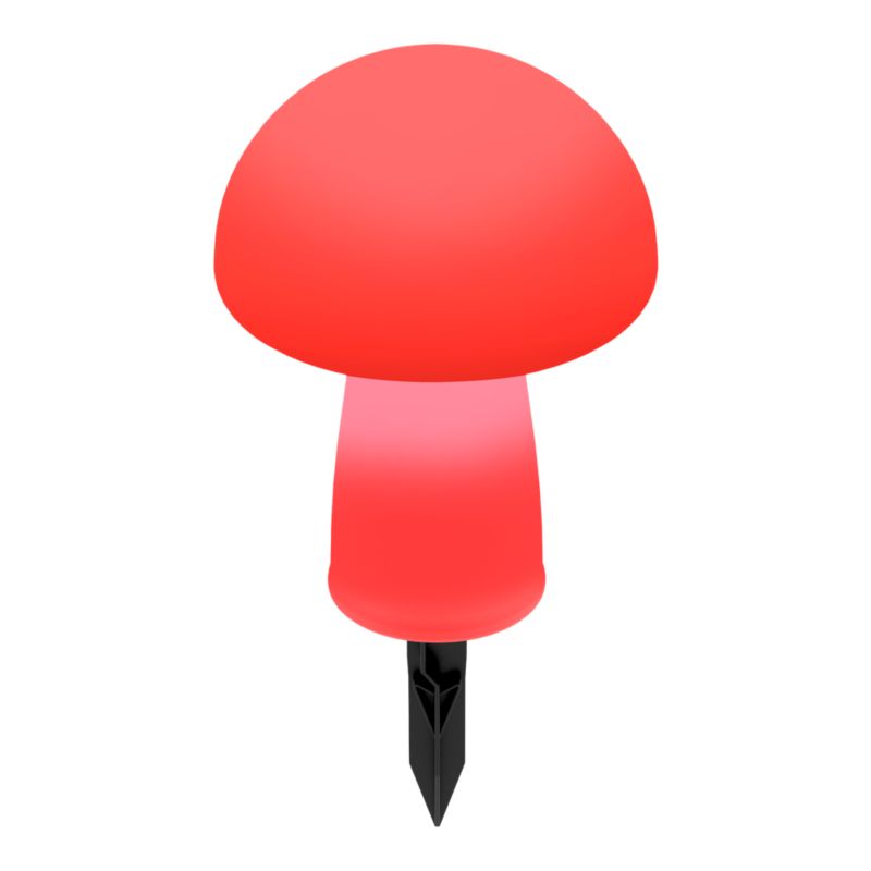 Lampa solarna Mushroom RGB IP44 biała