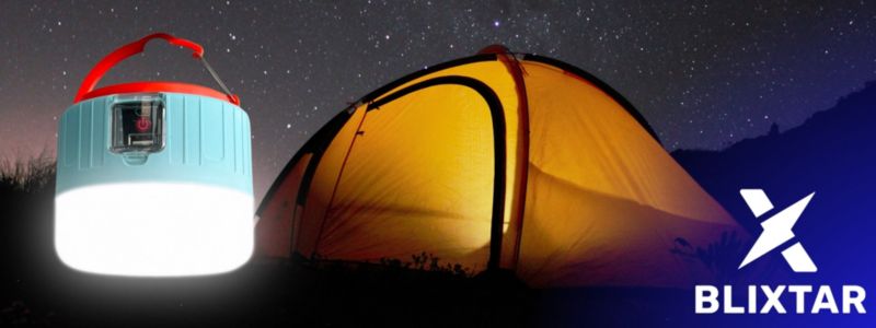 Lampa Solarna Turystyczna Kempingowa 2w1 Blixtar B-S-LANTERN-2in1 Powerbank 1 szt.
