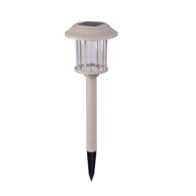 Lampa solarna wbijana Bublik kremowa
