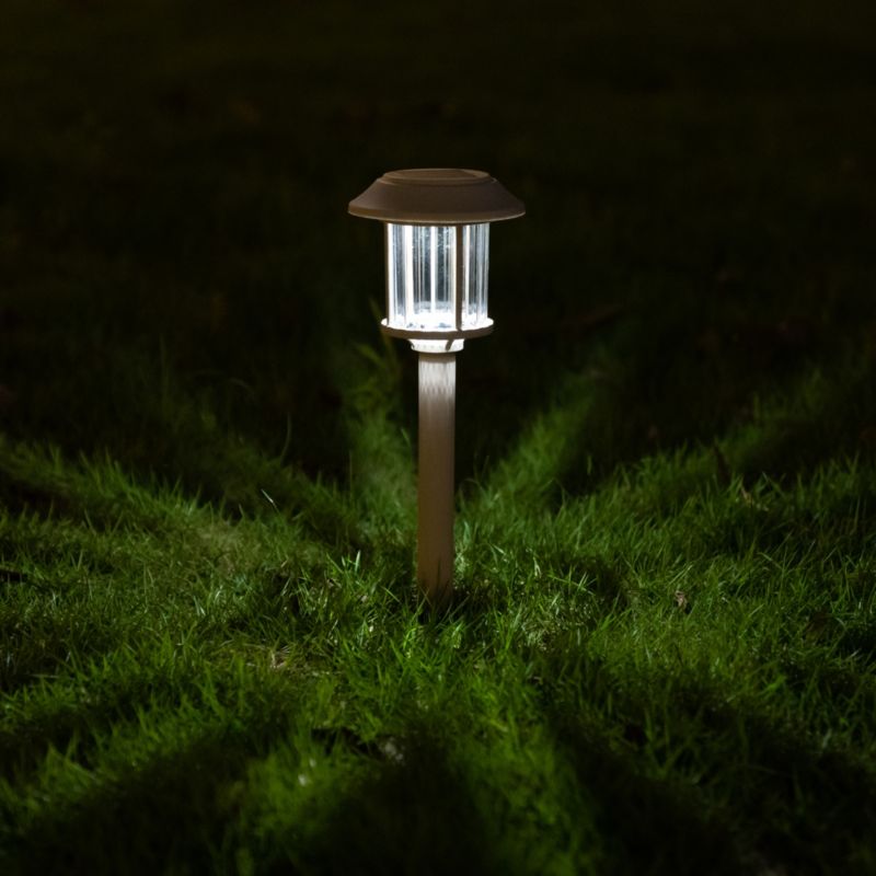 Lampa solarna wbijana Bublik kremowa