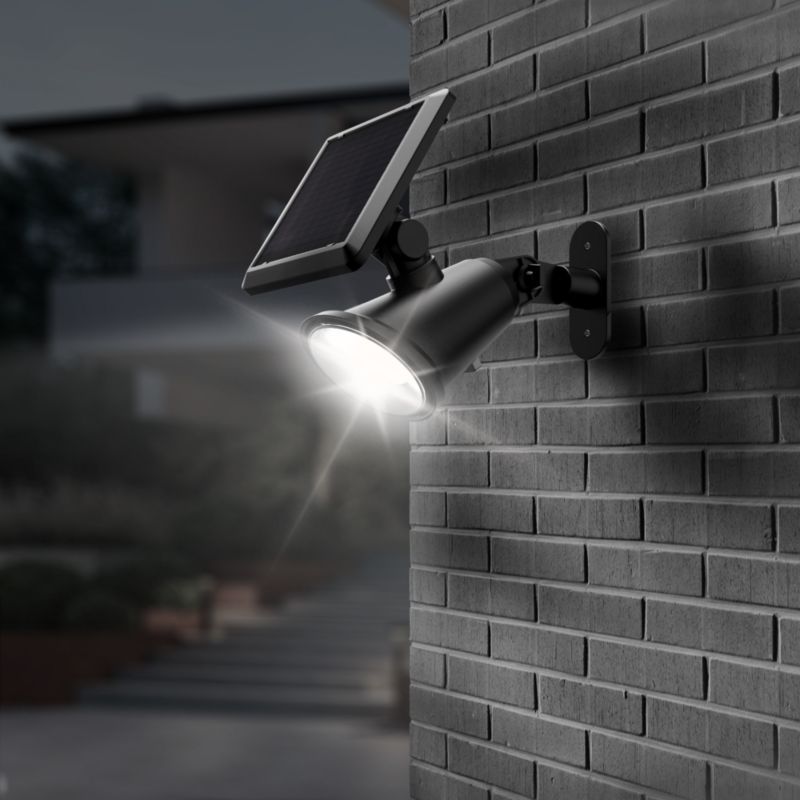Lampa solarna wbijana kinkiet Manly 2 w 1 czarny