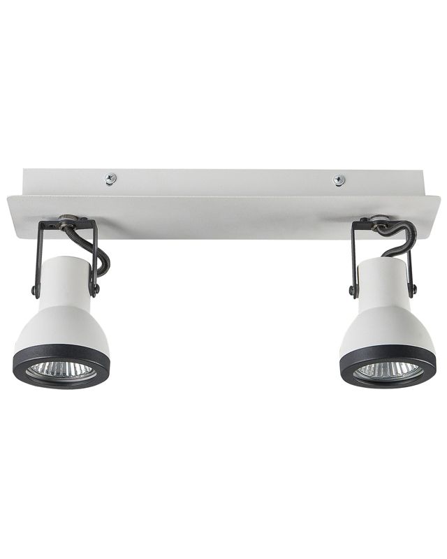 Lampa spot 2-punktowa Baro Regulowana Metal Biały 1szt.