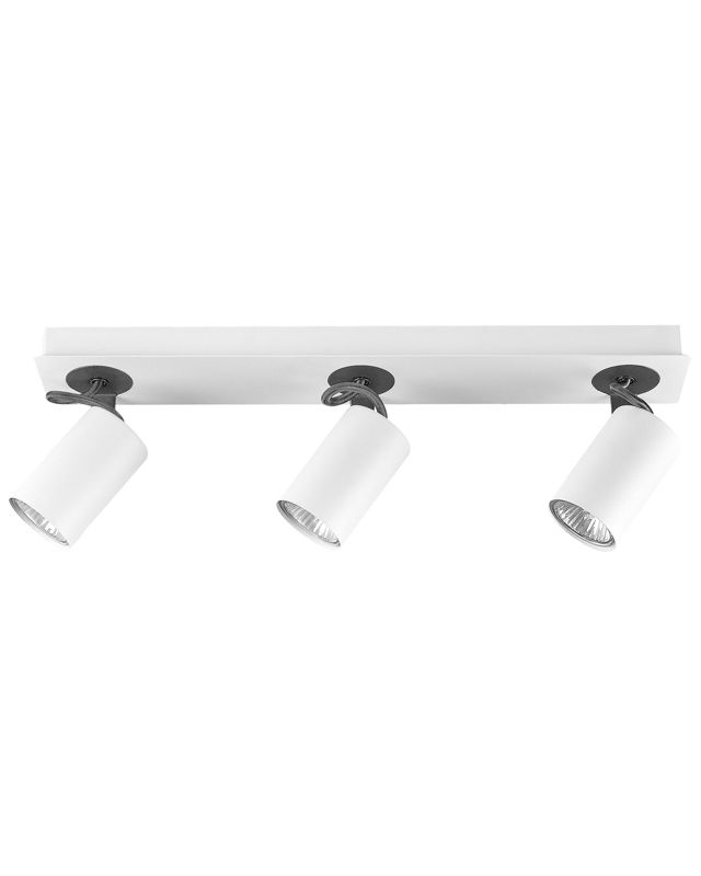 Lampa spot 3-punktowa Klip Regulowana Metal Biały 1szt.