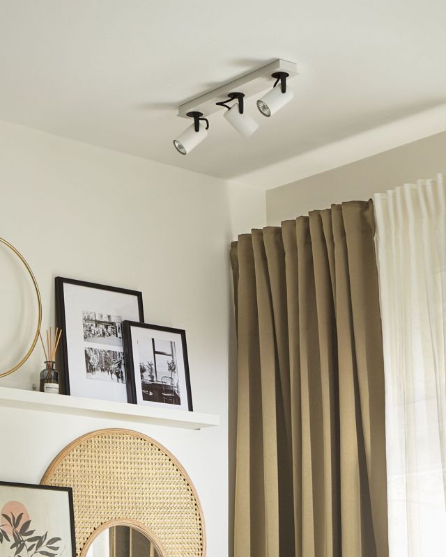 Lampa spot 3-punktowa Klip Regulowana Metal Biały 1szt.