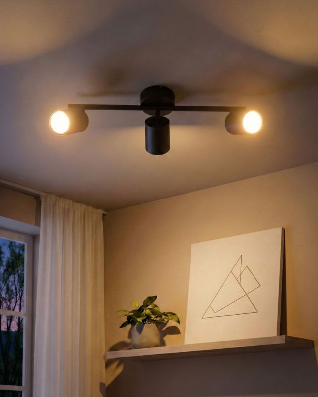 Lampa spot 3-punktowa Nyando Metal Czarny 1 szt.