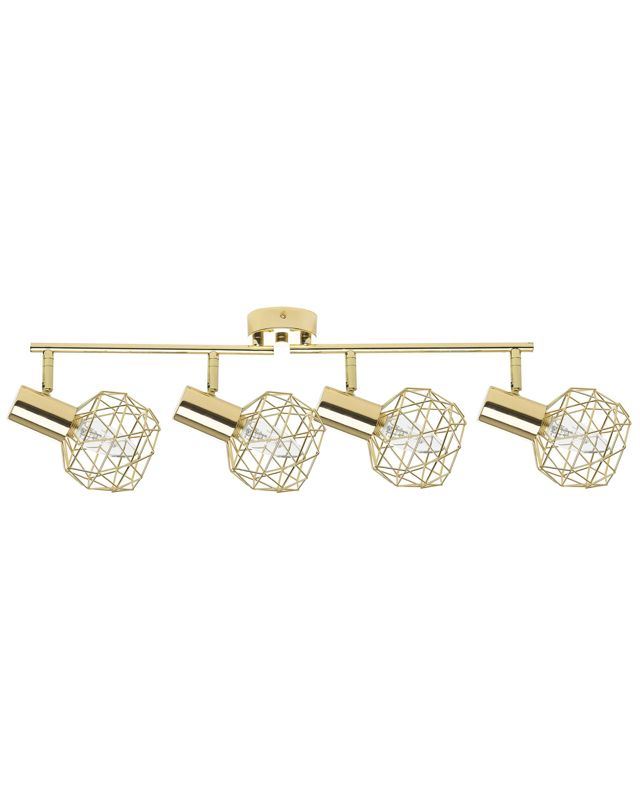 Lampa spot 4-punktowa Chenab Regulowana Metal Złoty 1szt.