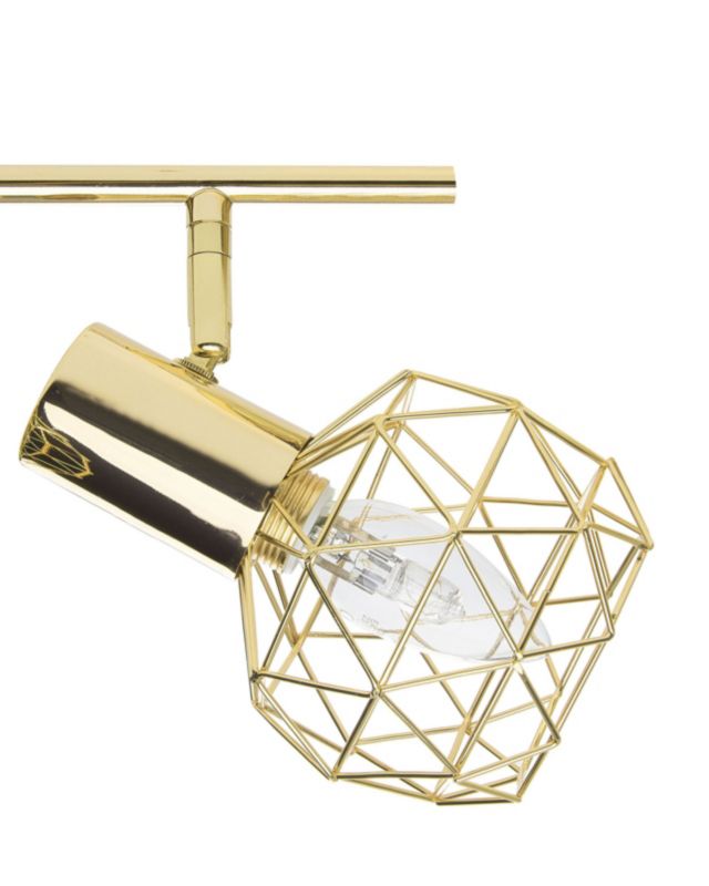 Lampa spot 4-punktowa Chenab Regulowana Metal Złoty 1szt.