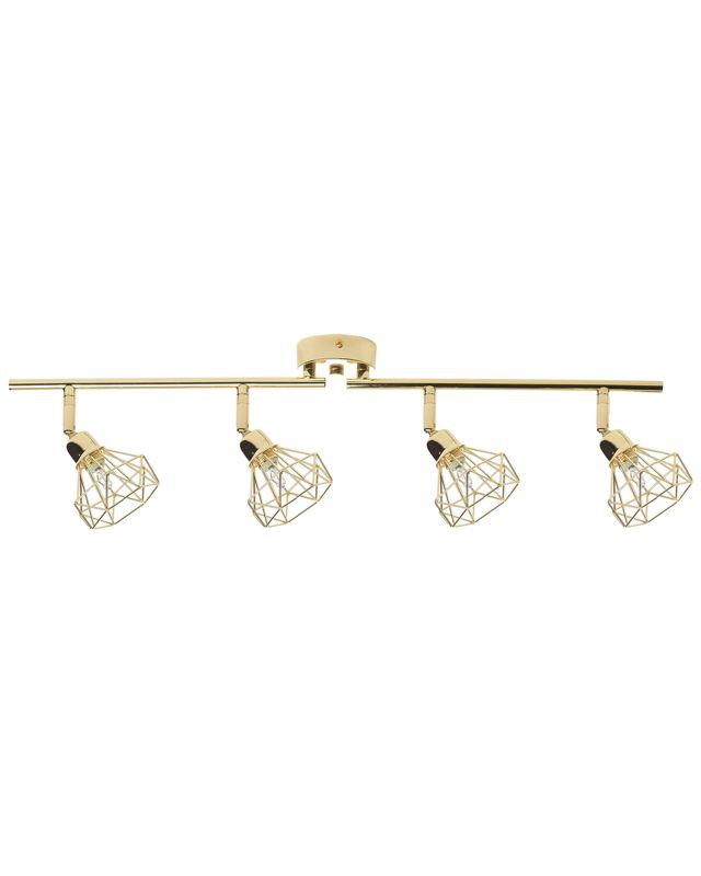 Lampa spot 4-punktowa Erma Regulowana Metal Złoty 1szt.