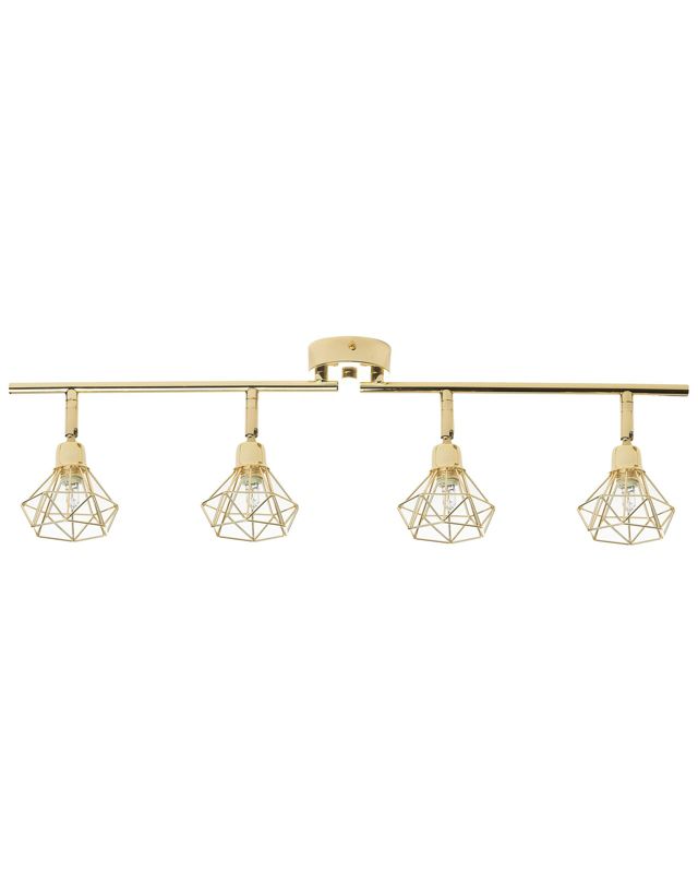 Lampa spot 4-punktowa Erma Regulowana Metal Złoty 1szt.
