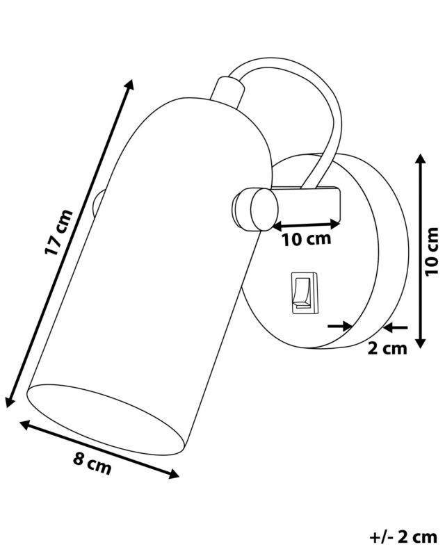 Lampa spot Tyria Regulowana Metal Biały 1 szt.