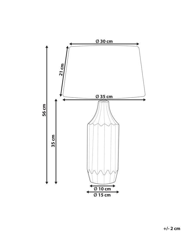 Lampa stołowa Abava Ceramika Lazurowy 1szt.