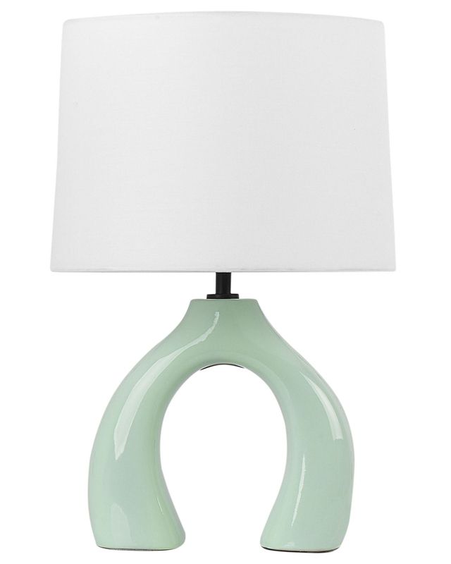 Lampa stołowa Abbie Ceramika Jasnozielony 1 szt.